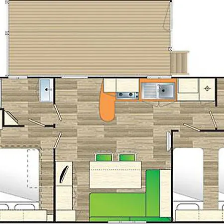 Mobil Home, Animaux Ok - 4 Pers. - Api-1-52-2800 Grayan-et-l'Hopital