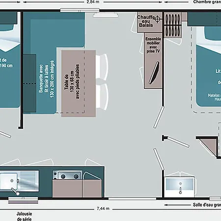 Mobil Home, Animaux Ok - 4 Pers. - Api-1-52-2800 *